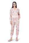 Buy Payal Singhal Pink Georgette Embroidery Thread Round Mirah Jacket Pant Set at Aza Fashions Buy_Payal Singhal_Pink Georgette Embroidery Thread Round Mirah Jacket Pant Set _at_Aza_Fashions