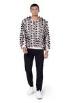 Buy_PS Men by Payal Singhal_Pink Georgette Embellished Fringe Sweartshirt And Joggers Set  _at_Aza_Fashions