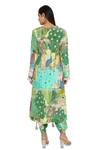 Shop_Payal Singhal_Green Crepe Printed Animal Jacket Open And Jogger Pant Set _at_Aza_Fashions