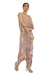 Buy_Payal Singhal_Multi Color Crepe Printed African Scoop Neck Jumpsuit _Online_at_Aza_Fashions