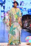 Buy Payal Singhal Green Crepe Tropical Round Frida Print Kaftan at Aza Fashions Buy_Payal Singhal_Green Crepe Tropical Round Frida Print Kaftan _at_Aza_Fashions