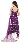 Shop_Payal Singhal_Purple Silk And Net Embroidery Thread Scoop Neck Kurta Set_at_Aza_Fashions