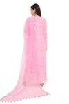 Shop Payal Singhal Pink Crepe Printed Paisley Notched Kurta Palazzo Set at Aza Fashions Shop_Payal Singhal_Pink Crepe Printed Paisley Notched Kurta Palazzo Set_at_Aza_Fashions