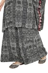 Buy_Payal Singhal_Black Crepe Printed Notched Salima Kaftan And Palazzo Set