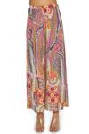 Payal Singhal_Multi Color Crepe Printed African Round Kaftan And Palazzo Set _at_Aza_Fashions