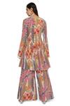 Shop_Payal Singhal_Multi Color Crepe Printed African Round Kalidar Tunic And Palazzo Set _at_Aza_Fashions