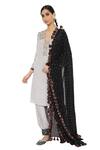 Buy_Payal Singhal_Grey Kurta Crepe Salwar Abutai Silk Dupatta Georgette Keya Set_Online_at_Aza_Fashions