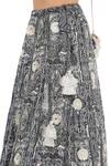 Shop_Payal Singhal_Black Dupion Silk Printed Square Neck Gulnar Lehenga And Blouse Set _Online_at_Aza_Fashions