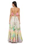 Buy_Payal Singhal_Pink Dupion Silk And Embroidery Kite Ivana Tropical Lehenga Set_Online_at_Aza_Fashions