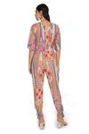 Payal Singhal_Multi Color Crepe Printed African Round Crop Top And Pant Set _Online_at_Aza_Fashions