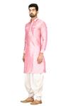 Arihant Rai Sinha_Pink Silk Kurta And Dhoti Pant Set_Online_at_Aza_Fashions