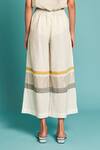 Buy_Manan_White Handloom Linen Pant_Online_at_Aza_Fashions