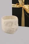 Buy_Rural Theory_Ivory Stone Luna Lavender And Vanilla Candle Holder _at_Aza_Fashions