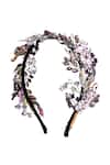 Shop_Born Flash_Forest Floral Embellished Hairband_at_Aza_Fashions