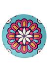 Buy_The Quirk India_Floral Abstract Decoraative Wall Plate_at_Aza_Fashions