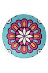 The Quirk India_Floral Abstract Decoraative Wall Plate_Online_at_Aza_Fashions