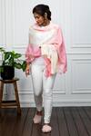 Buy_Rhe-Ana_Pink Pearls Wool Embellished Stole _at_Aza_Fashions