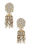 Buy_Riana Jewellery_Gold Plated Pearls, Beads Floral Stone Choker Set _Online_at_Aza_Fashions