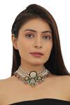 Buy Riana Jewellery Gold Plated Beads, Stones Studded Necklace Set Online at Aza Fashions Buy_Riana Jewellery_Gold Plated Beads, Stones Studded Necklace Set _Online_at_Aza_Fashions