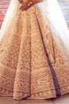Buy_Riantas_White Raw Silk V Neck Embroidered Lehenga Set For Women_Online_at_Aza_Fashions