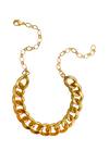 Shop_Radhika Agrawal Jewels_Gold Plated Link Chain Choker _at_Aza_Fashions