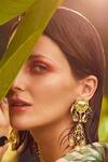 Radhika Agrawal Jewels_Pine Handcrafted Filigree Danglers Earrings_Online_at_Aza_Fashions
