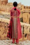 Shop_Swati Vijaivargie_Multi Color Chanderi Silk Kurta Set_at_Aza_Fashions