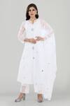 Buy_Asaga_White Kurta Chanderi Silk Round Set _at_Aza_Fashions