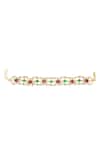 Buy_Riana Jewellery_Gold Plated Stones Floral Bracelet _Online_at_Aza_Fashions