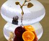 Shop_Assemblage_Silver Resin, Brass, Steel, Aluminium Rose Bud Two Tier Dessert Stand_at_Aza_Fashions