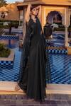 Buy Ridhima Bhasin Black Satin And Organza Sequin & Beads, Embroidered Jacket & Pre-draped Saree Set at Aza Fashions Buy_Ridhima Bhasin_Black Satin And Organza Sequin & Beads, Embroidered Jacket & Pre-draped Saree Set _at_Aza_Fashions