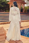 Shop Ridhima Bhasin Ivory Organza Scallop Work Round Embroidered Kurta And Pant Set at Aza Fashions Shop_Ridhima Bhasin_Ivory Organza Scallop Work Round Embroidered Kurta And Pant Set _at_Aza_Fashions