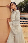 Buy Ridhima Bhasin Ivory Organza Scallop Work Round Embroidered Kurta And Pant Set Online at Aza Fashions Buy_Ridhima Bhasin_Ivory Organza Scallop Work Round Embroidered Kurta And Pant Set _Online_at_Aza_Fashions