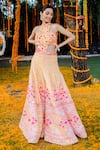 Rajbinder Chahal_Yellow Dupion Silk Round Embroidered Cutout Jumpsuit _Online_at_Aza_Fashions