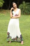 Buy_Rina Dhaka_White Floral Printed Dress_at_Aza_Fashions