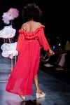 Shop_Rina Dhaka_Red Sweetheart Neck Off Shoulder Maxi Dress _at_Aza_Fashions