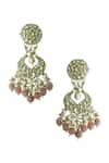 Buy_Riana Jewellery_Gold Plated Jadtar Bead Drop Stone Danglers _at_Aza_Fashions