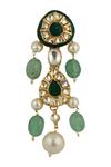 Riana Jewellery_Gold Plated Real Jadtar Stones Bead Drop Dangler Earrings _Online_at_Aza_Fashions
