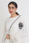 Shop_Peeli Dori_White Chanderi Embroidery Round Straight Kurta Set _Online_at_Aza_Fashions