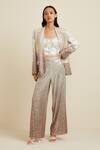 Buy RANNA GILL Silver Net Ombre Sequin Jacket at Aza Fashions Buy_RANNA GILL_Silver Net Ombre Sequin Jacket_at_Aza_Fashions