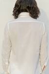 Shop_Runit Gupta_White Enzyme Washed Cotton Layered Shirt For Kids For Kids_at_Aza_Fashions