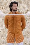 Buy_Runit Gupta_Yellow Cotton Tuxedo Shirt _Online_at_Aza_Fashions