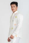 Buy_Runit Gupta_White Cotton Linen Thread Work Hot Air Balloon Embroidered Shirt _Online_at_Aza_Fashions