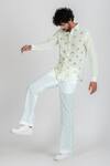 Shop_Runit Gupta_White Enzyme Washed Cotton Thread Work Sail Boat Shirt_Online_at_Aza_Fashions