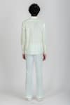 Shop_Runit Gupta_White Enzyme Washed Cotton Plain Solid Bell Bottom Pant  _at_Aza_Fashions