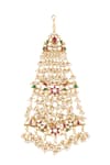 Riana Jewellery_Gold Plated Floral Cutwork Passa _Online_at_Aza_Fashions
