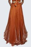 Buy_Riraan Couture_Orange Printed Silk Lehenga Set_Online_at_Aza_Fashions