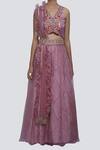 Buy_Riraan Couture_Pink Embroidered Silk Lehenga Set _at_Aza_Fashions