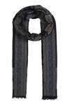 Shop_Shingora_Black Wool Lurex Jacquard Stole _at_Aza_Fashions