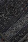 Shingora_Black Wool Lurex Jacquard Stole _at_Aza_Fashions